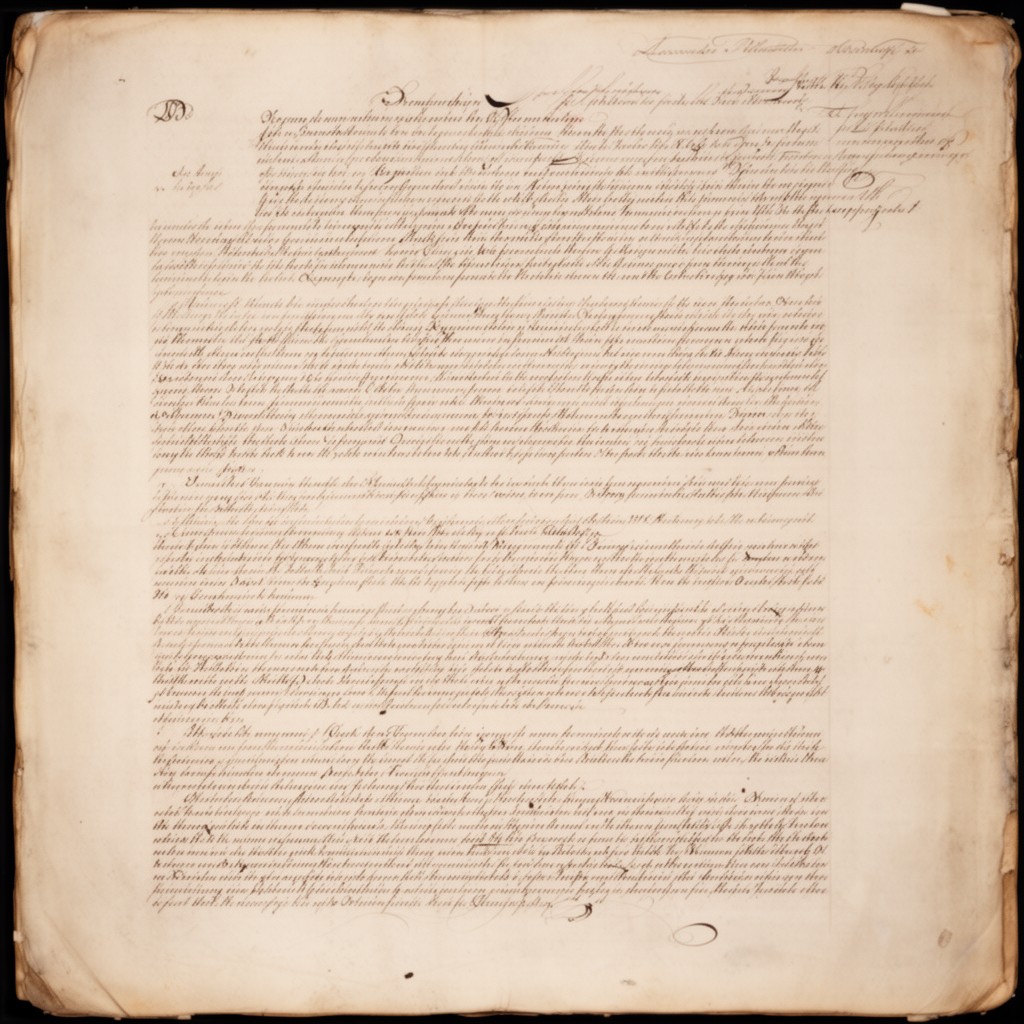 AI-generated illustration of Alexander Hamilton's First Report on the Public Credit