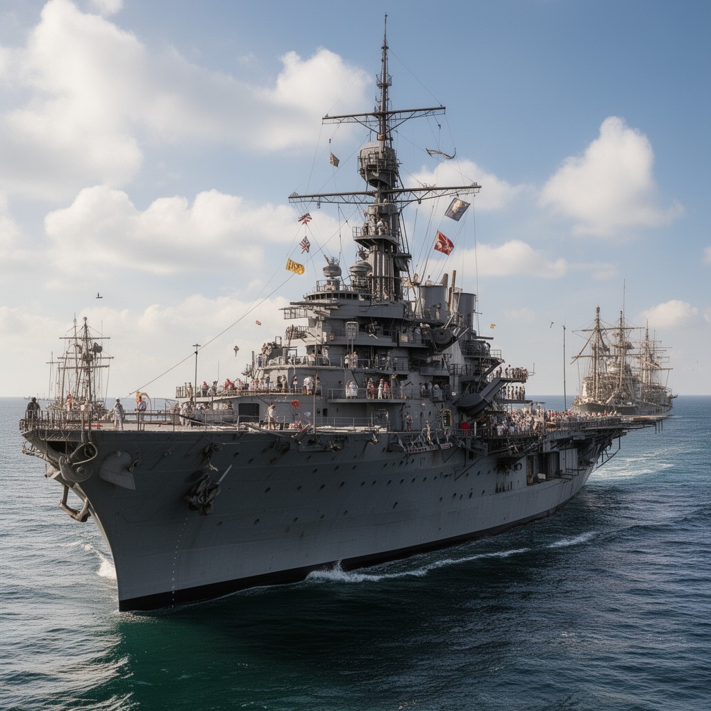 AI-generated illustration of USS Lexington