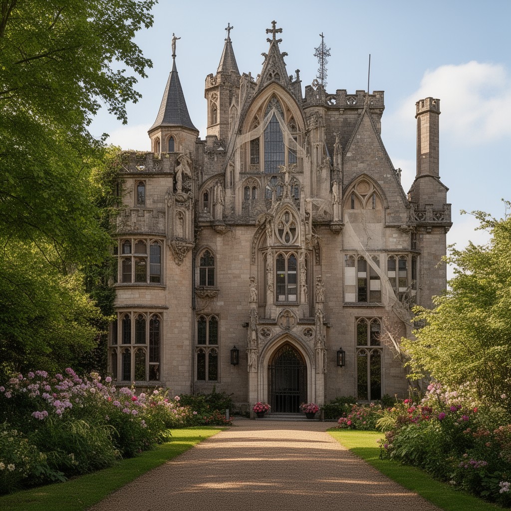 AI-generated illustration of Strawberry Hill House