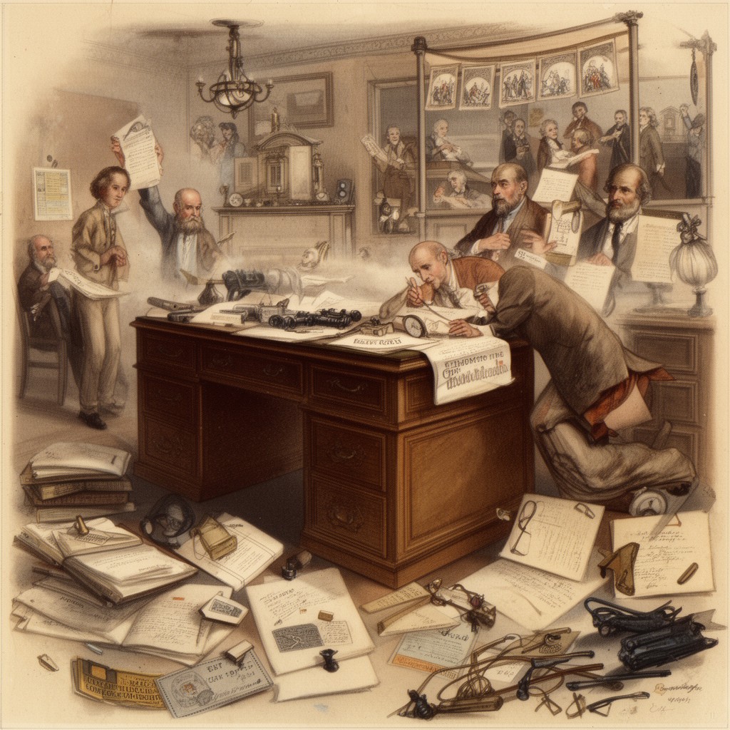 AI-generated illustration of Committees of Correspondence