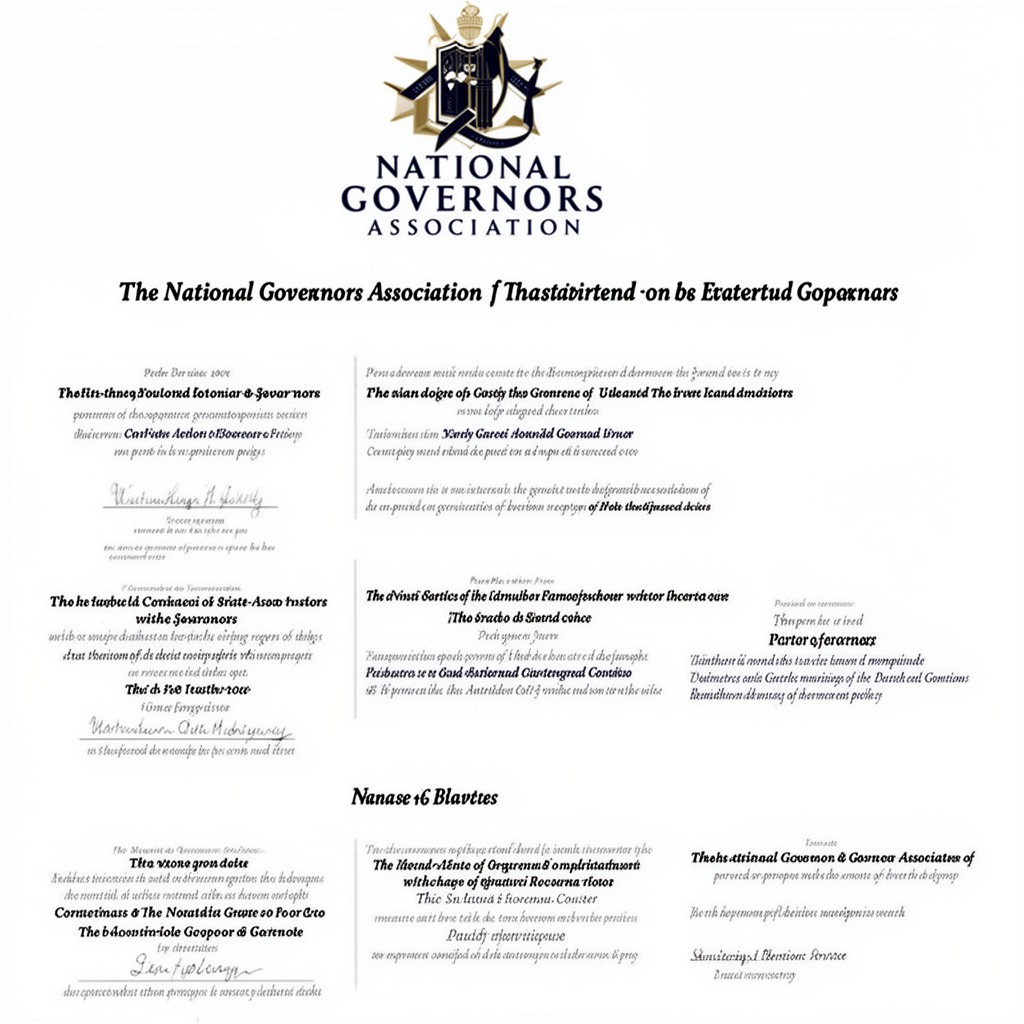 AI-generated illustration of National Governors Association