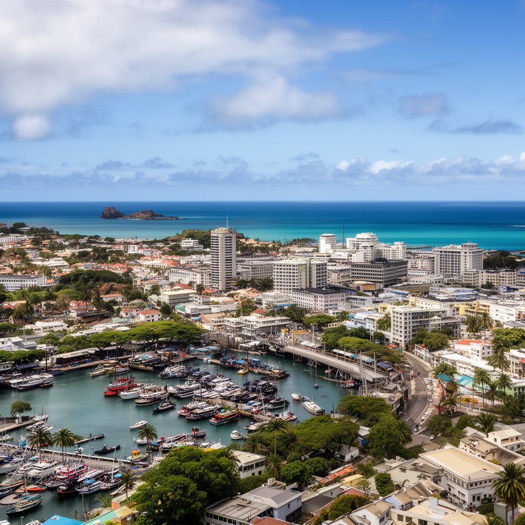 AI-generated illustration of Nouméa, New Caledonia