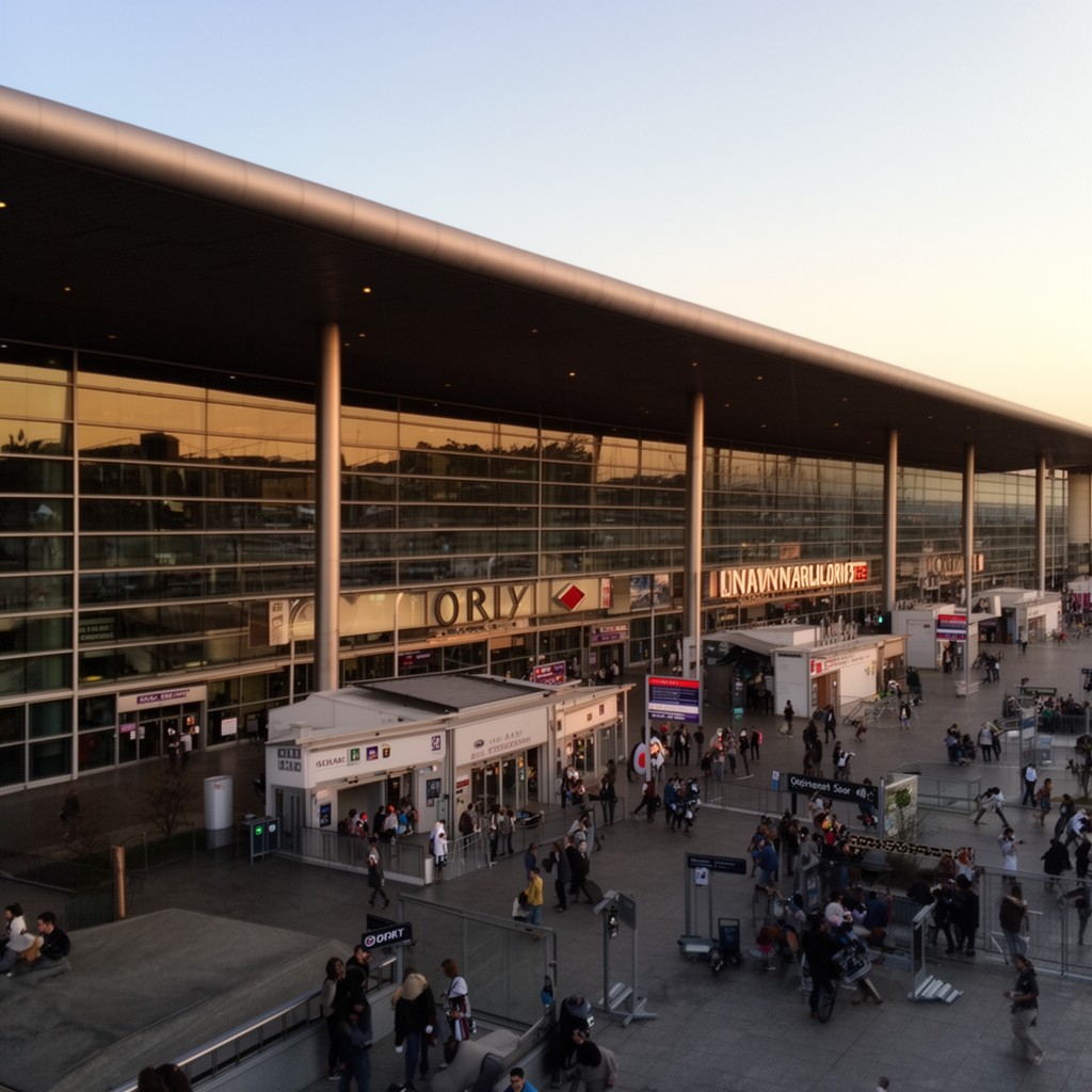 AI-generated illustration of Orly Airport