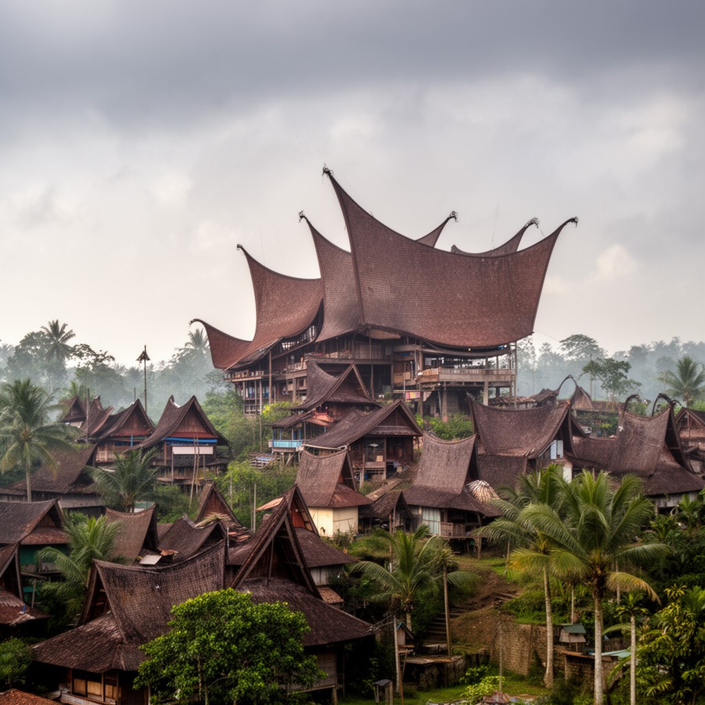 AI-generated illustration of Minangkabau