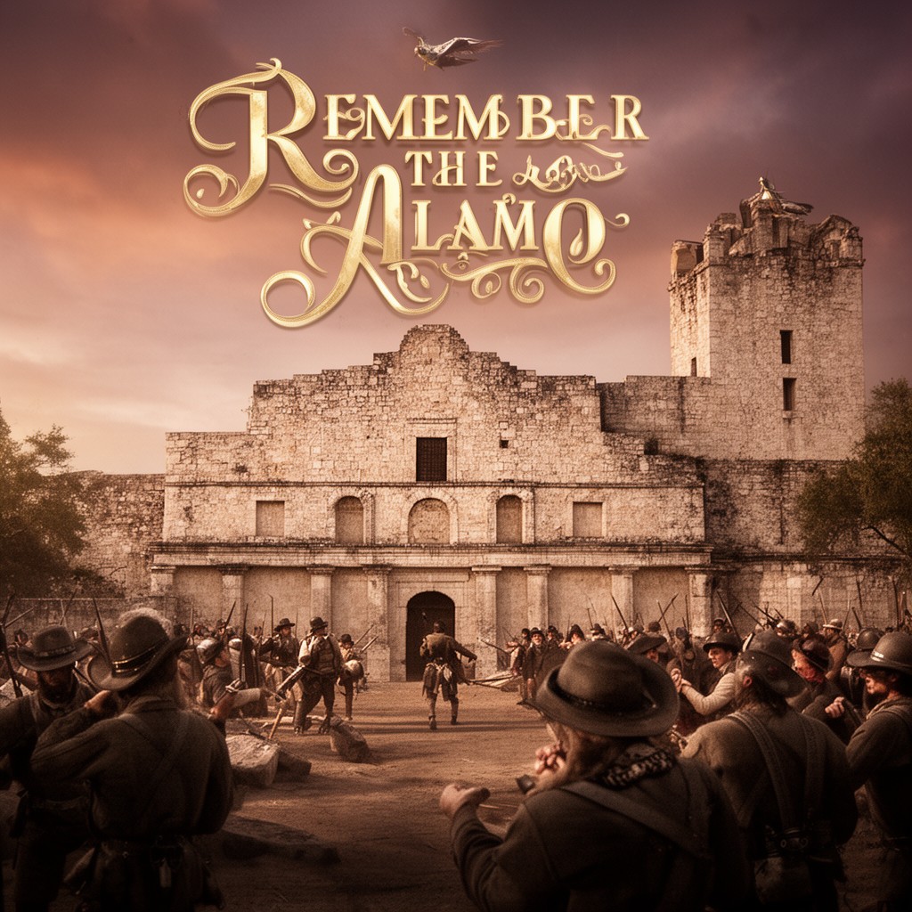 AI-generated illustration of Remember the Alamo