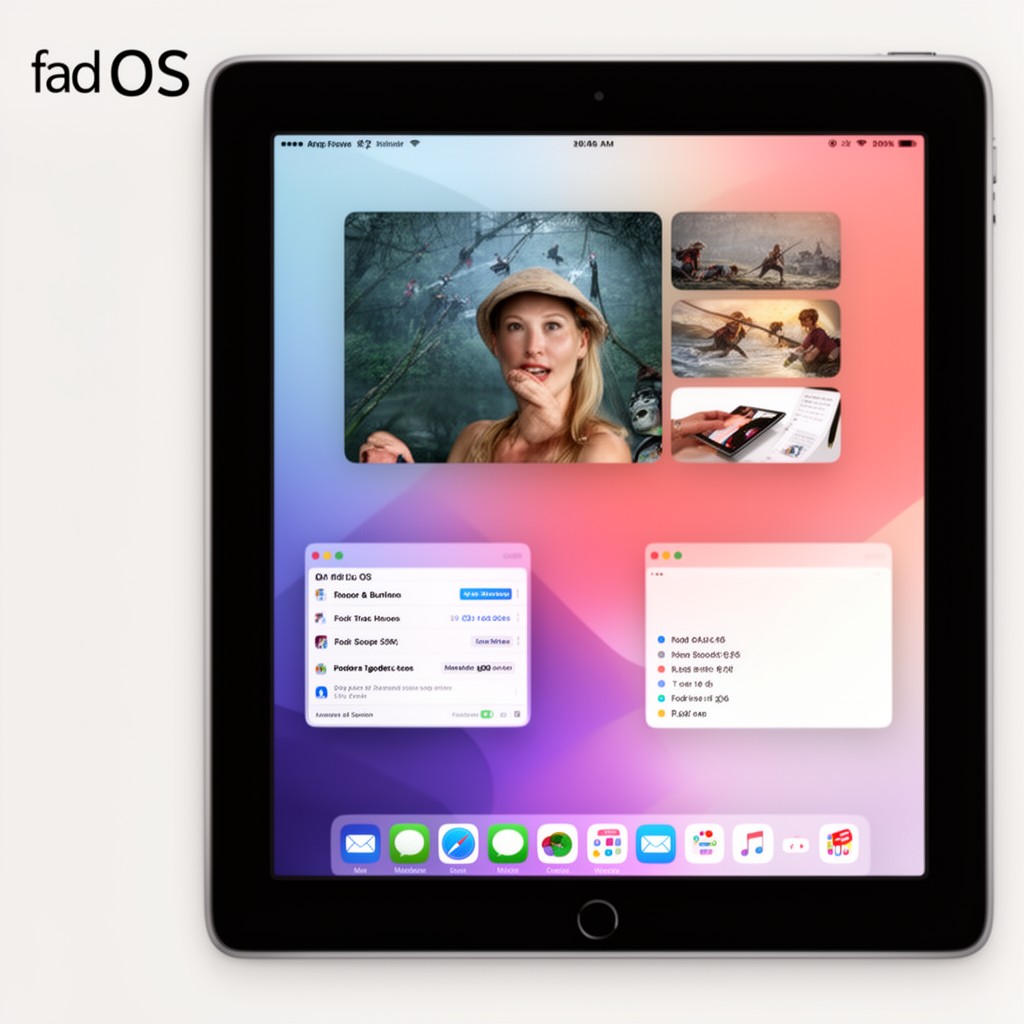 AI-generated illustration of iPadOS