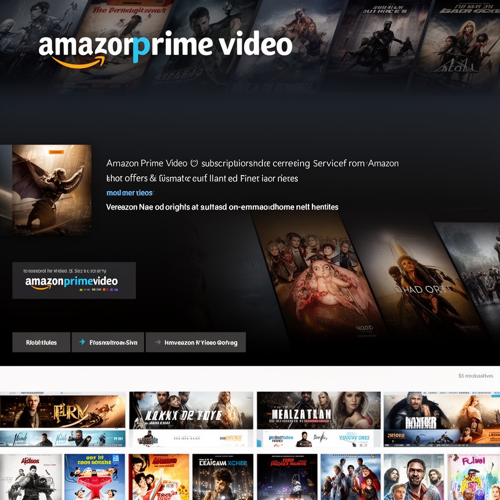 AI-generated illustration of Amazon Prime Video