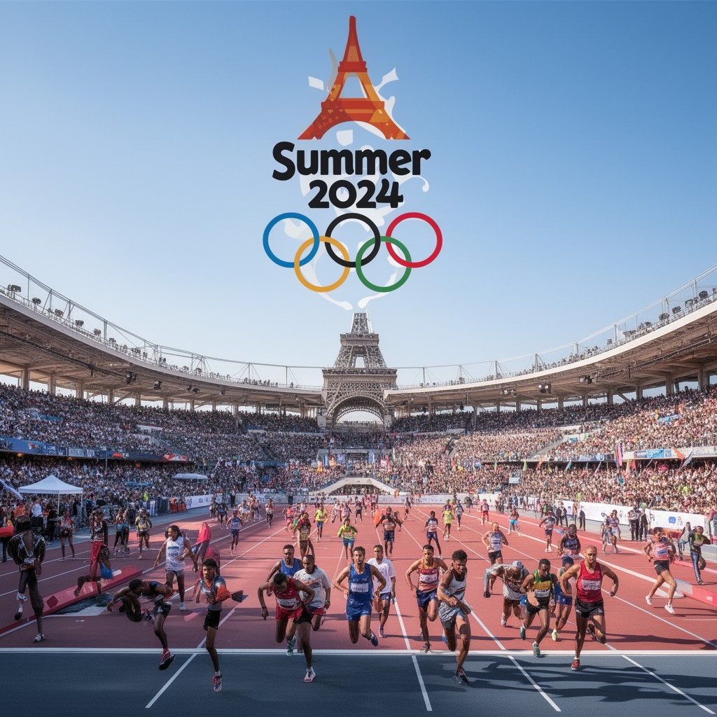 AI-generated illustration of Summer Olympics 2024