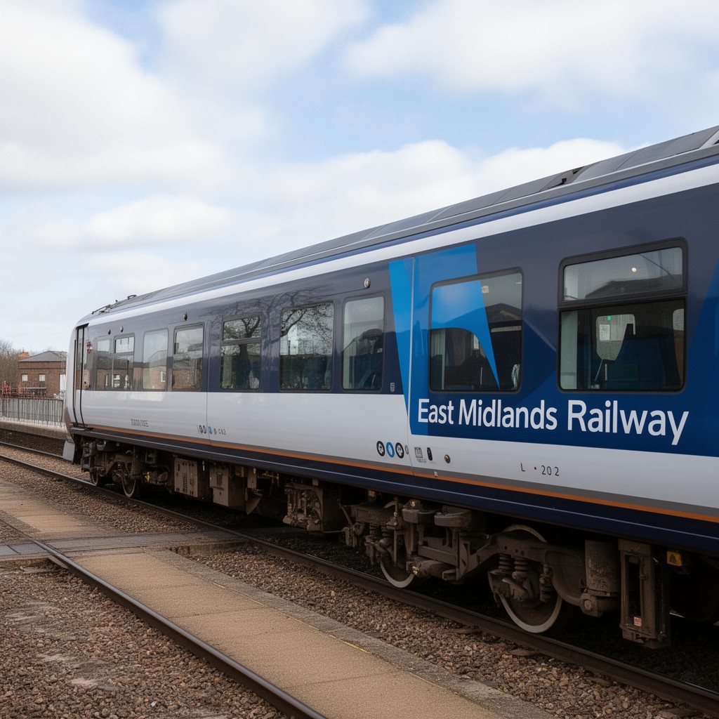 AI-generated illustration of East Midlands Railway
