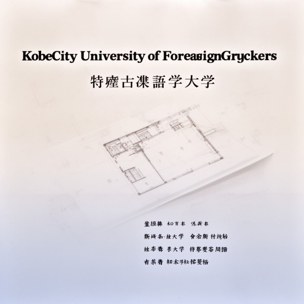 AI-generated illustration of Kobe City University of Foreign Studies