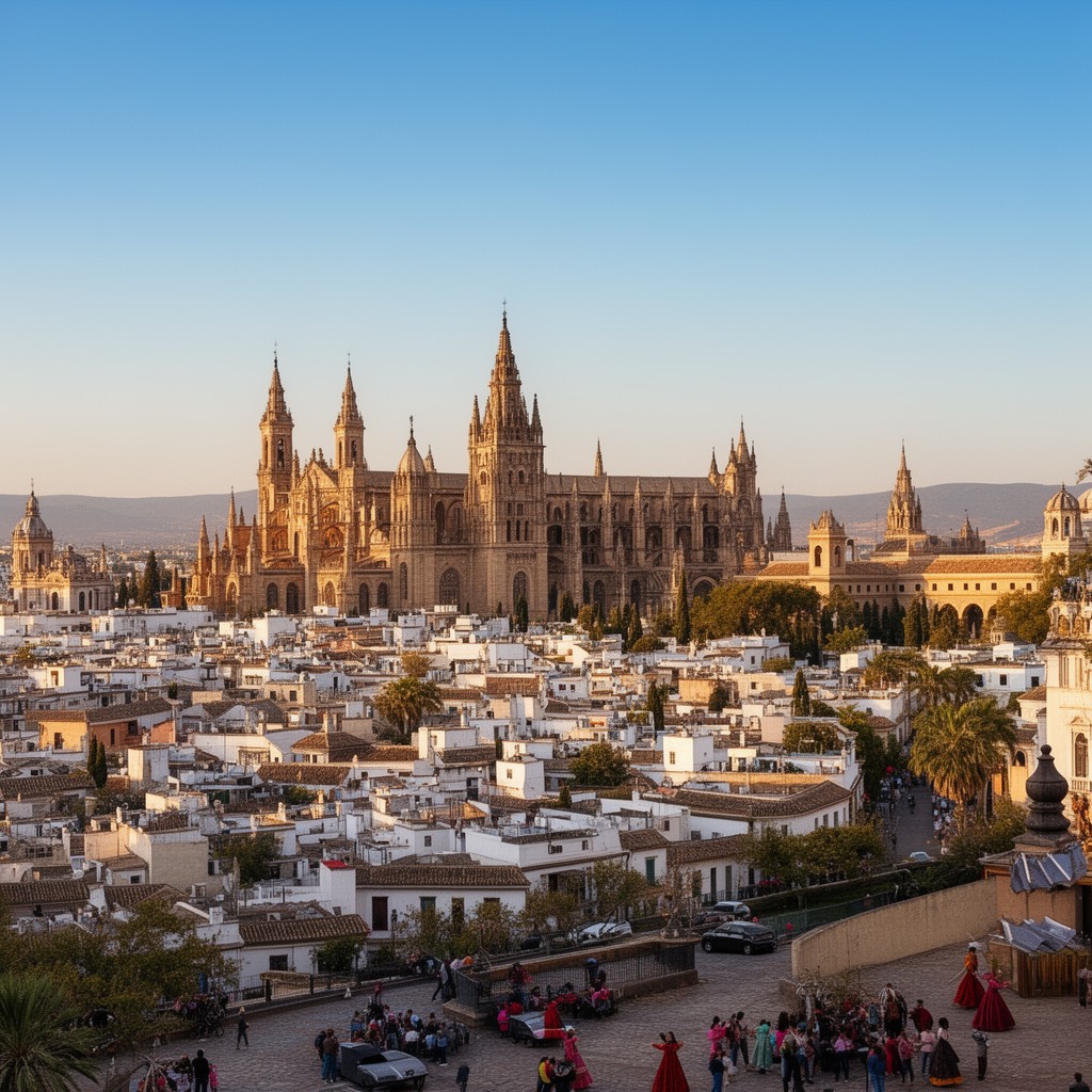 AI-generated illustration of Seville, Spain