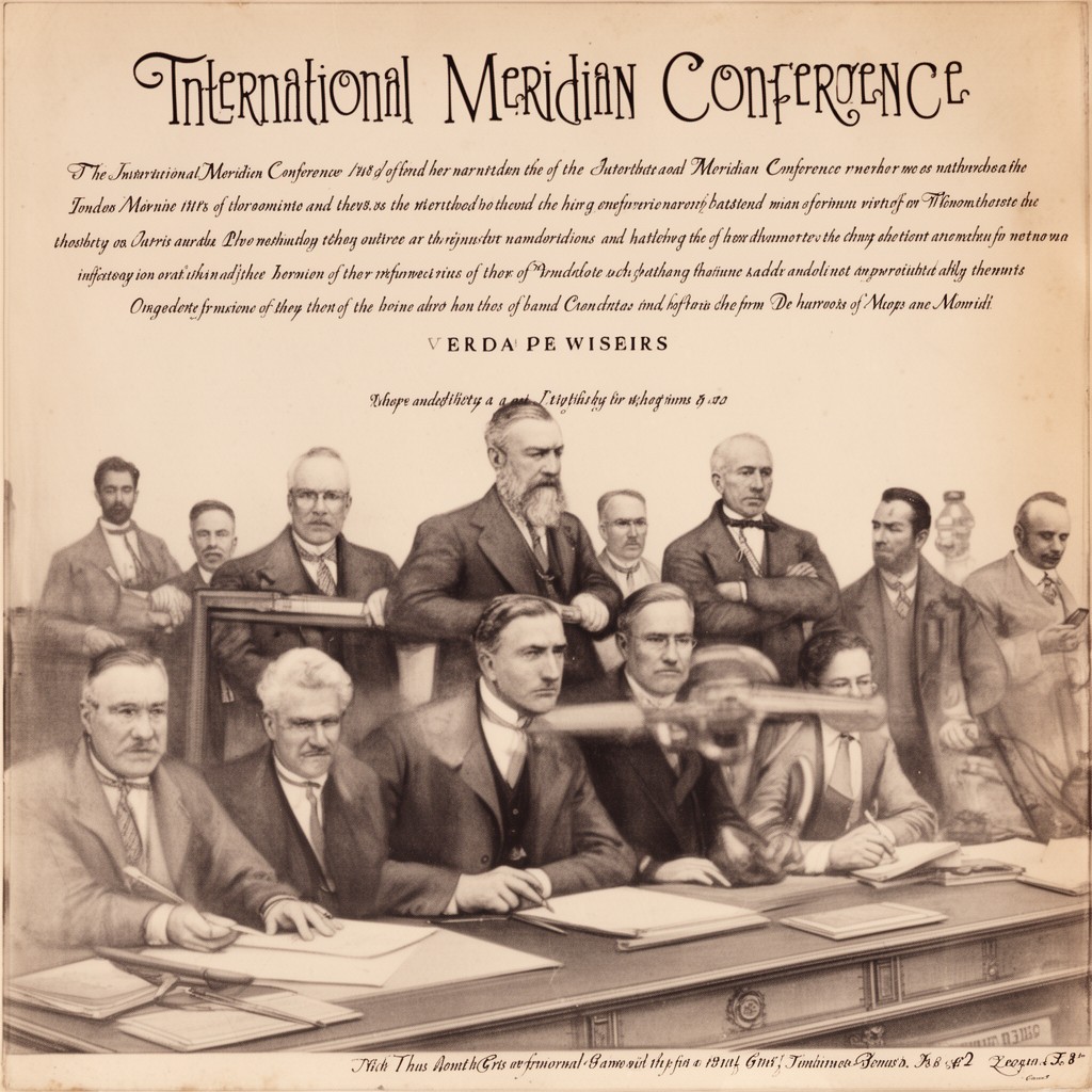 AI-generated illustration of International Meridian Conference