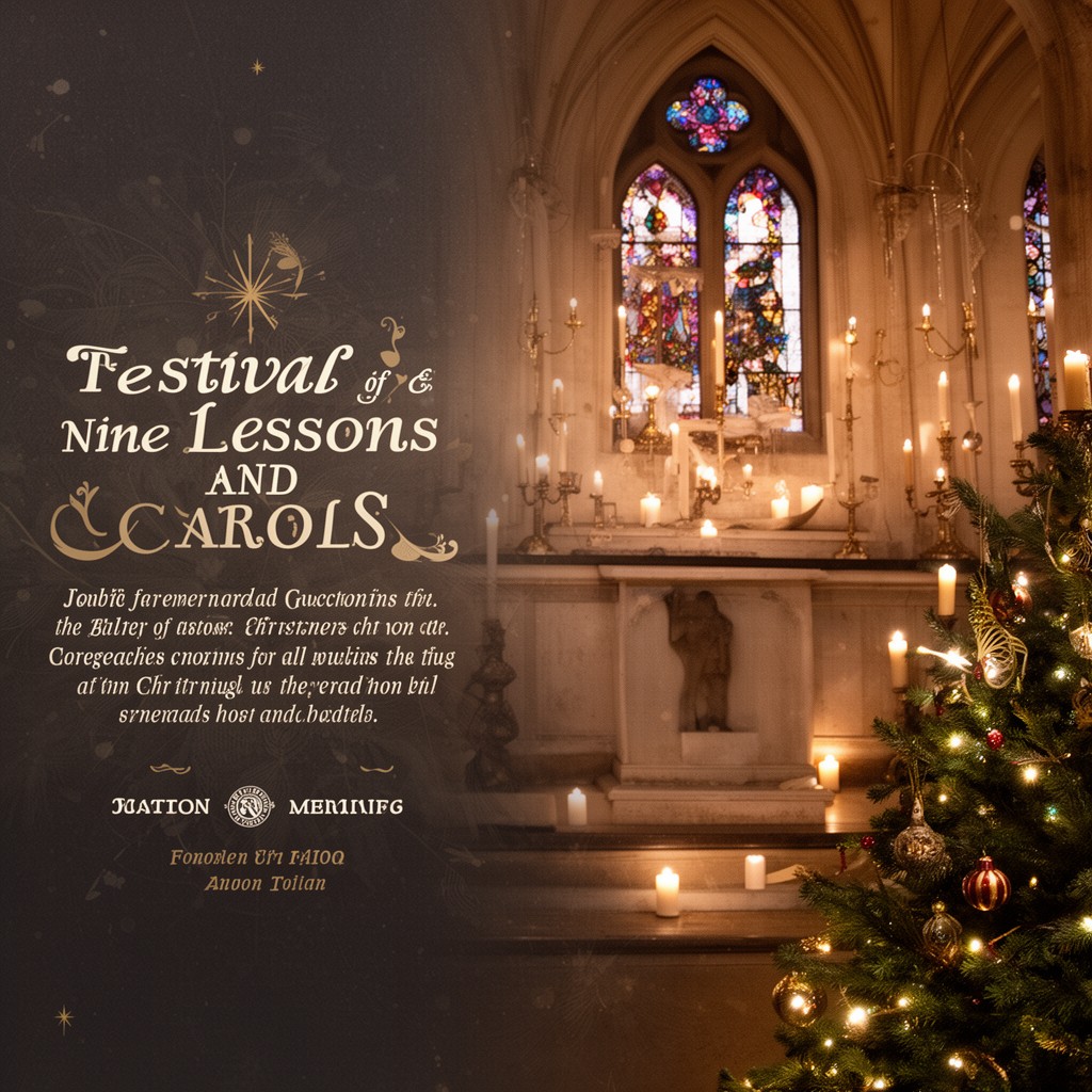 AI-generated illustration of Festival of Nine Lessons and Carols