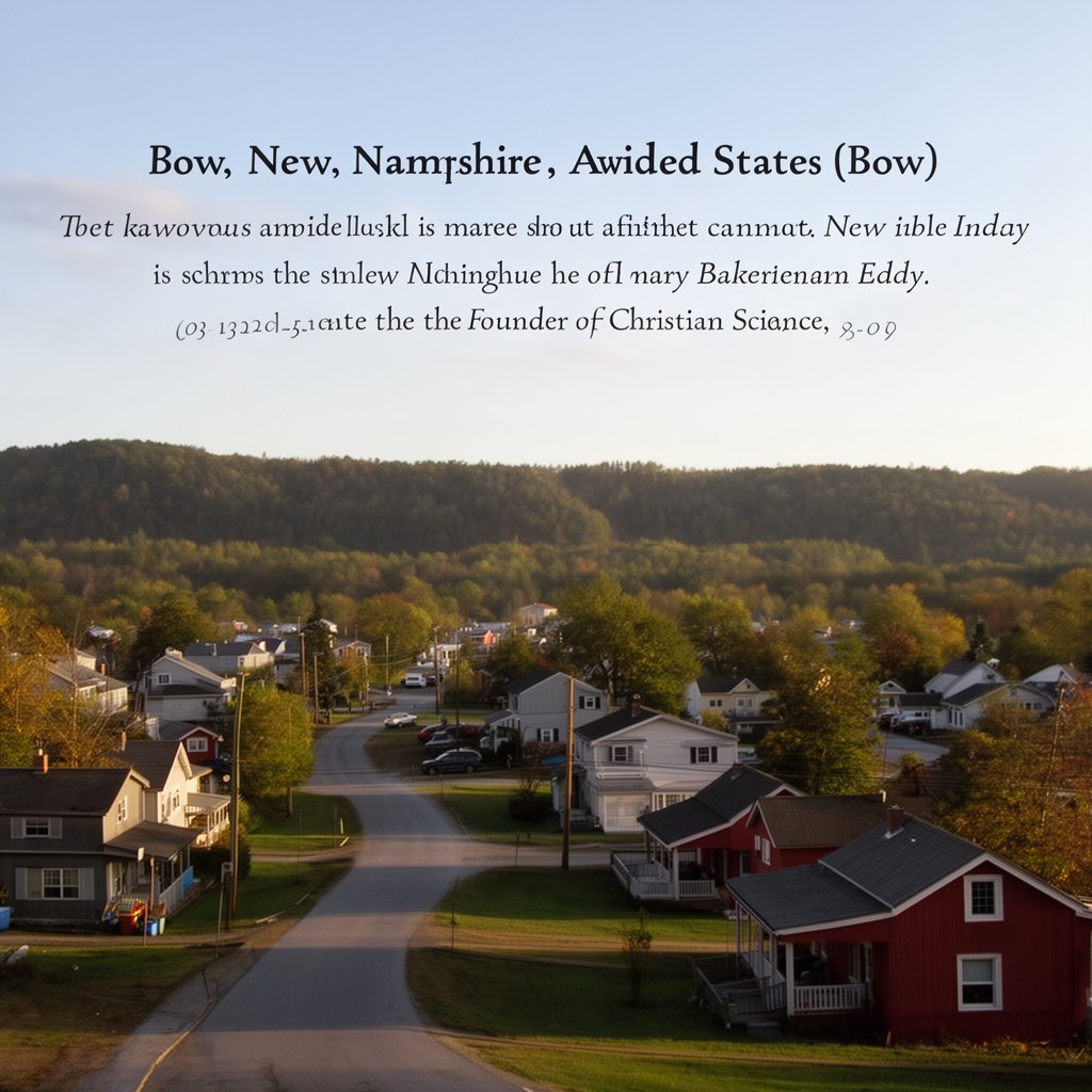 AI-generated illustration of Bow, New Hampshire, United States