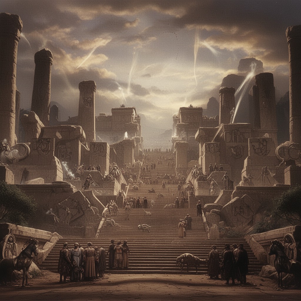AI-generated illustration of The Ten Commandments (1956 film)