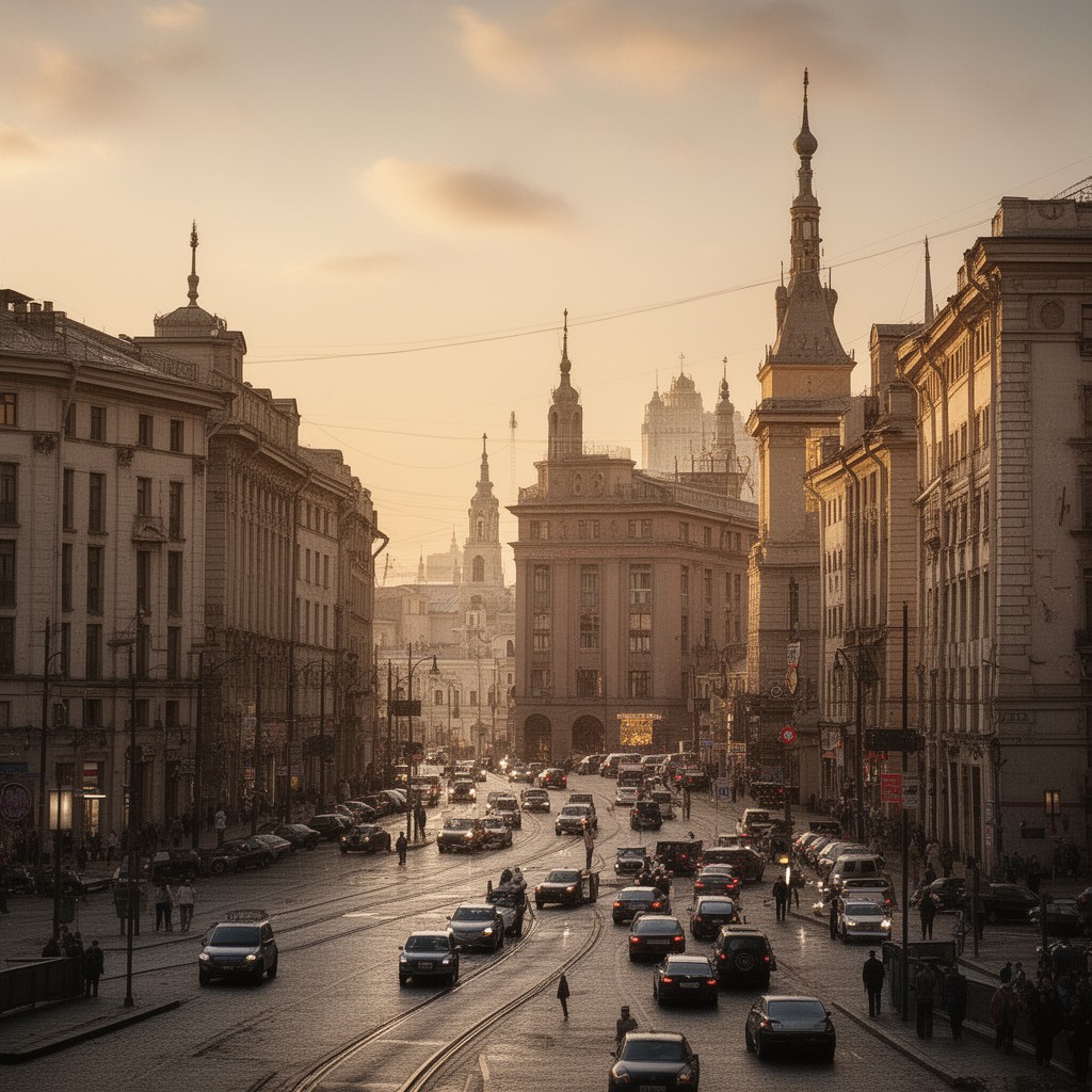 AI-generated illustration of Leningrad, Russian SFSR, Soviet Union