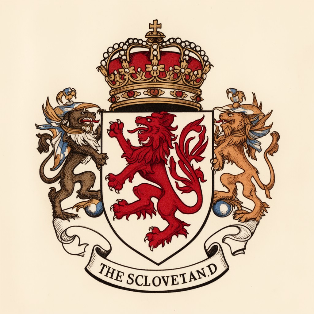 AI-generated illustration of Royal Arms of the Kingdom of Scotland
