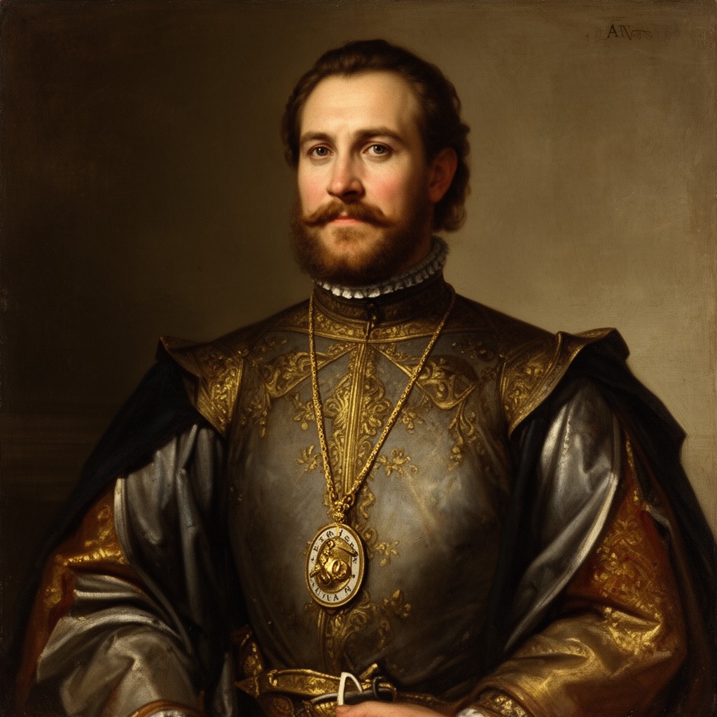 AI-generated illustration of Amadeus VIII, Duke of Savoy