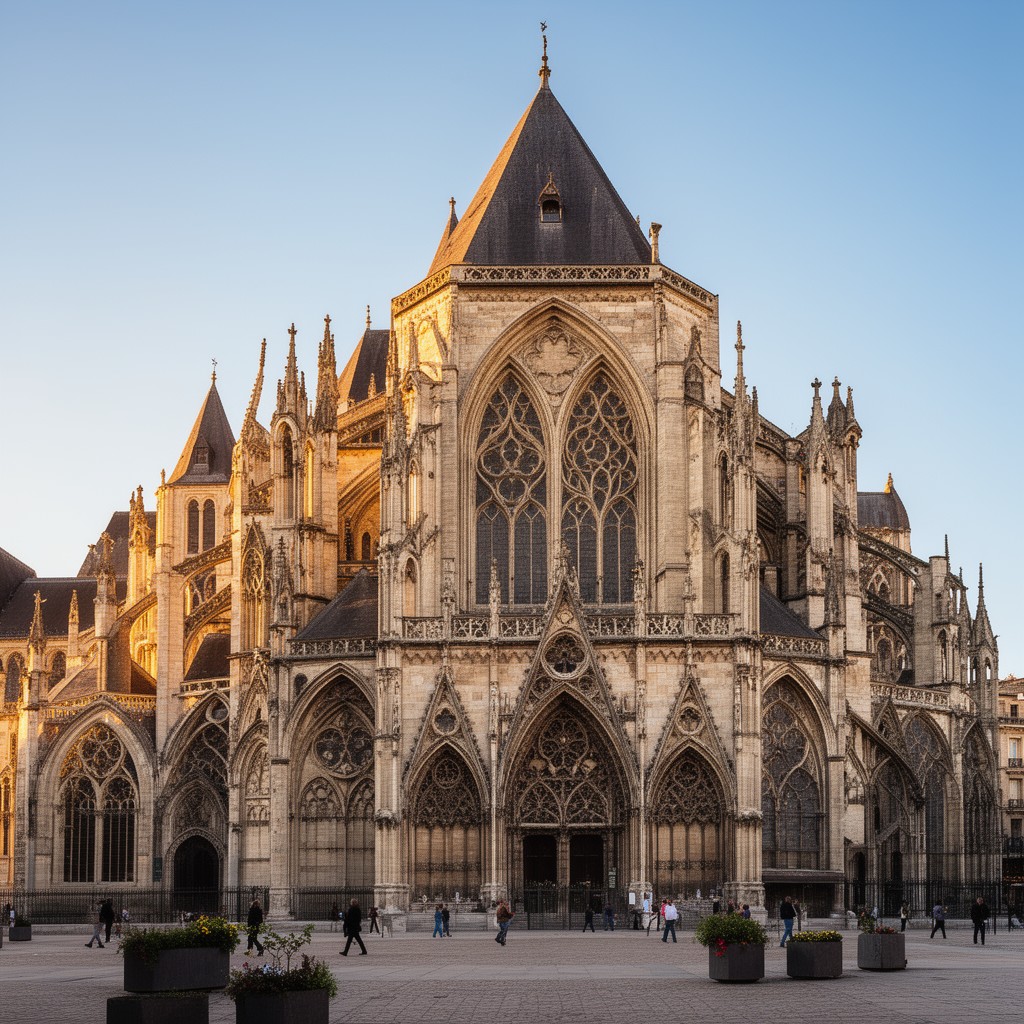 AI-generated illustration of Basilica of Saint-Denis