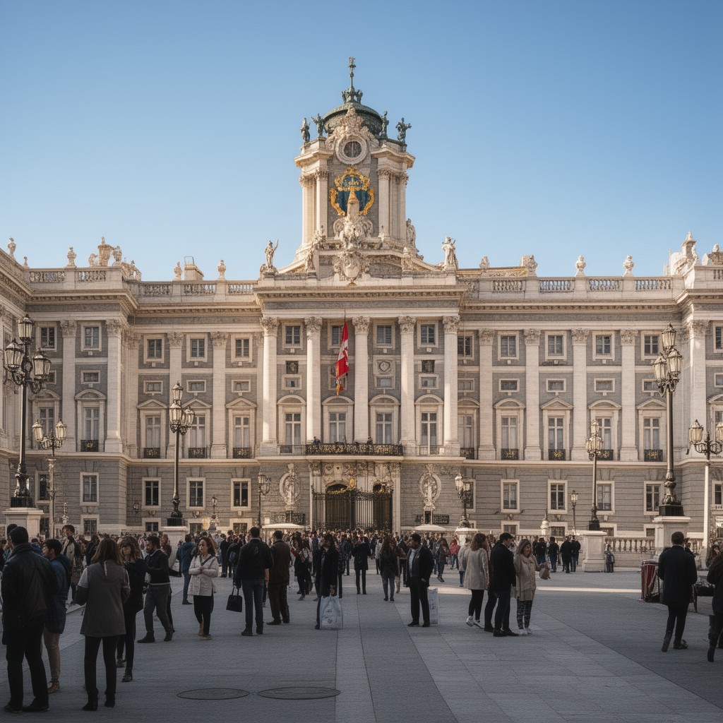 AI-generated illustration of Royal Palace of Madrid
