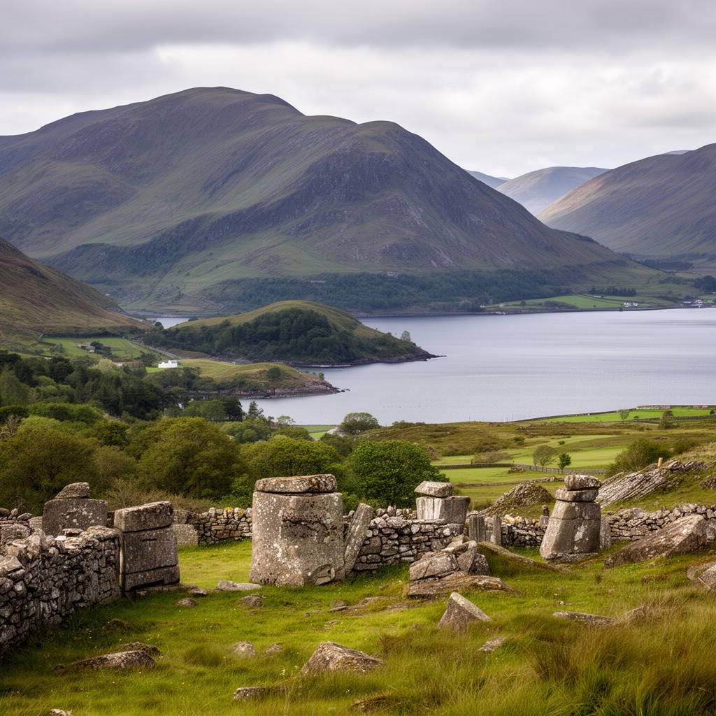 AI-generated illustration of Arran