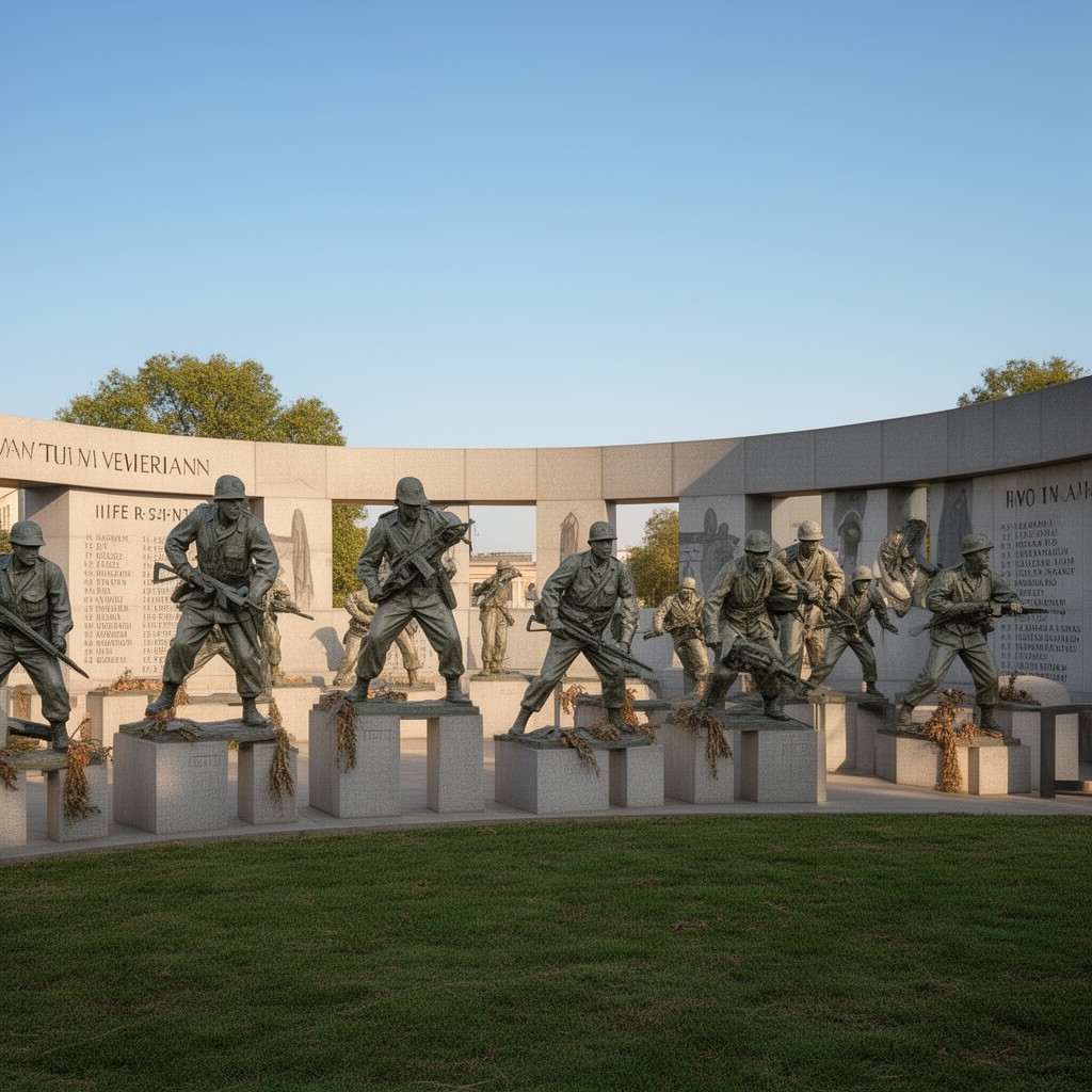 AI-generated illustration of Korean War Veterans Memorial