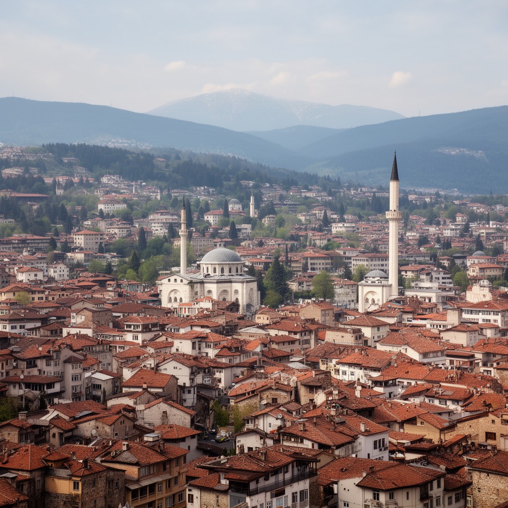 AI-generated illustration of Sarajevo