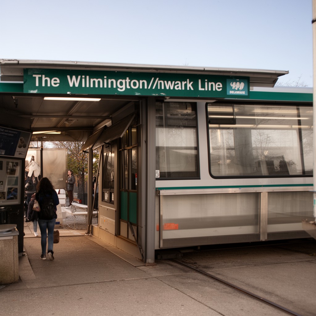 AI-generated illustration of Wilmington/Newark Line