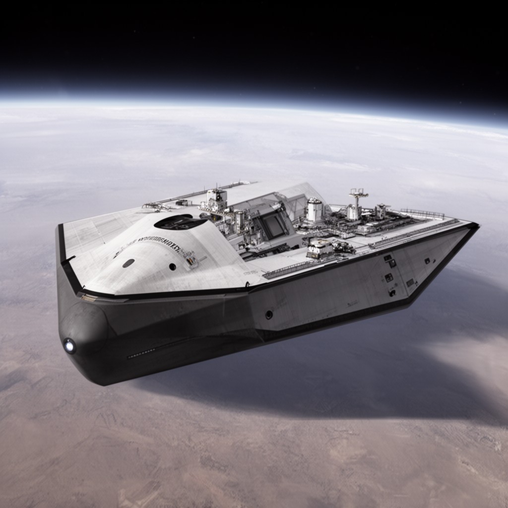 AI-generated illustration of Boeing X-37