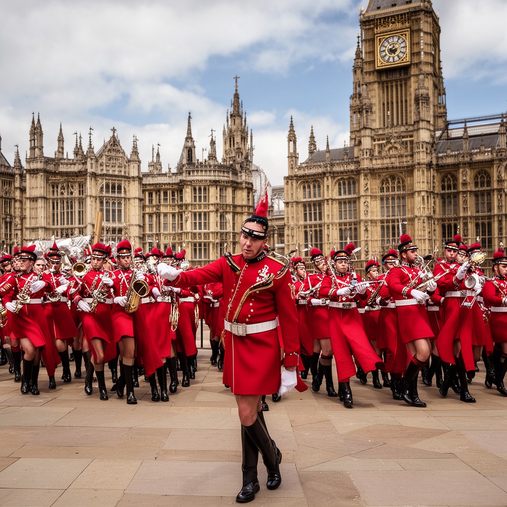 AI-generated illustration of Welsh Guards