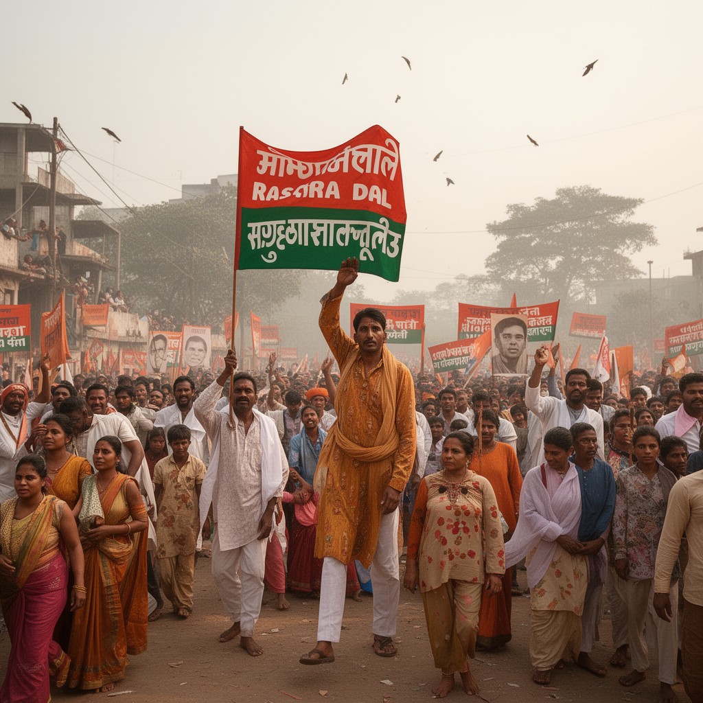 AI-generated illustration of Hindu Rashtra Dal