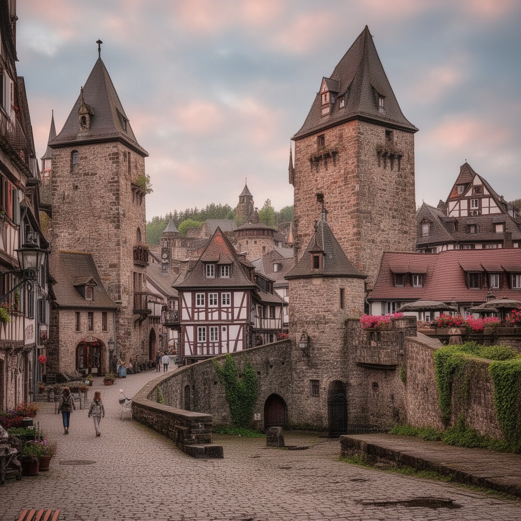 AI-generated illustration of Bad Münstereifel