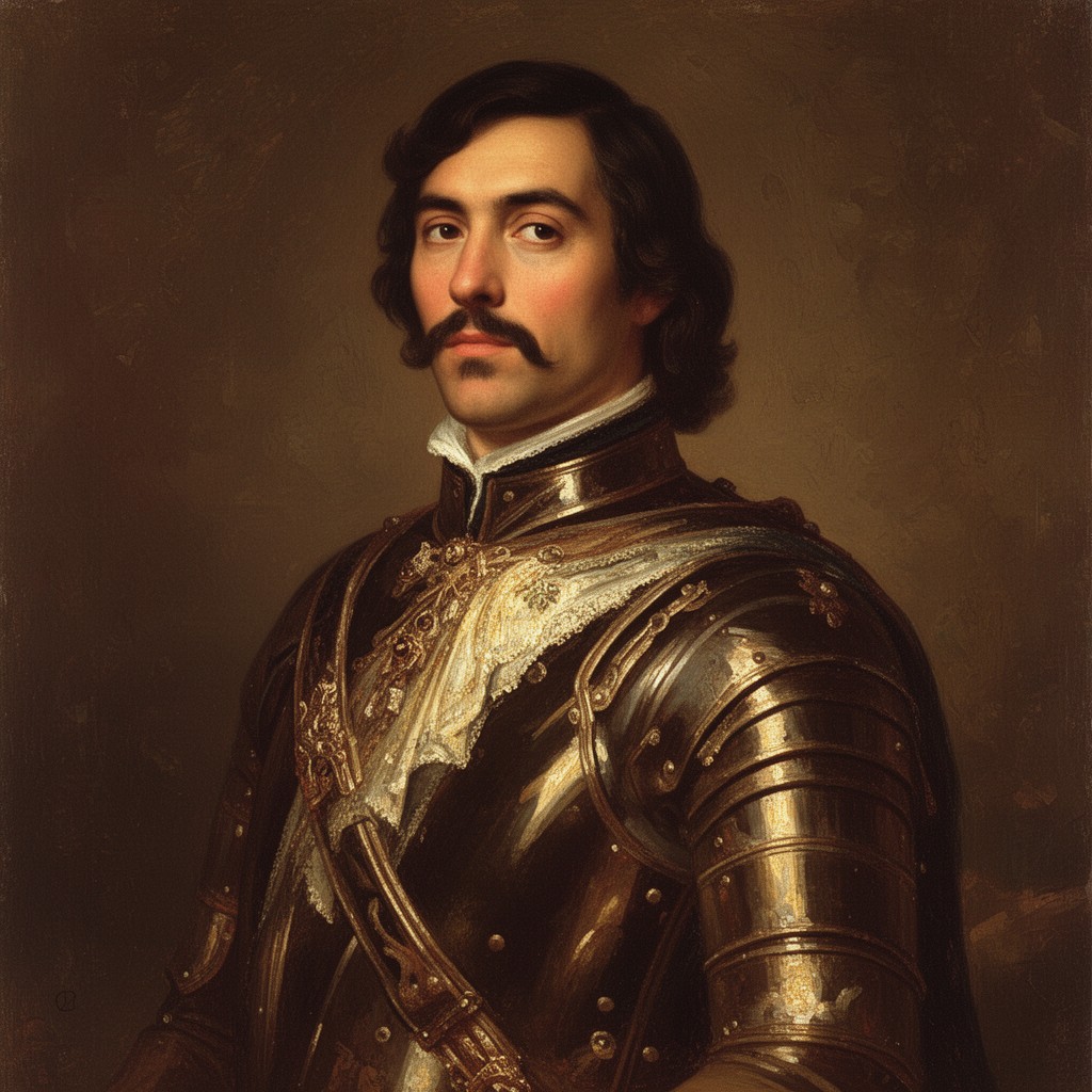 AI-generated illustration of Pedro de Alvarado