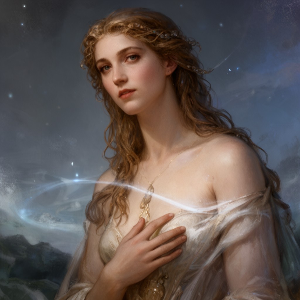 AI-generated illustration of Dione