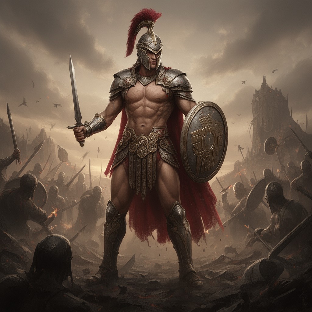 AI-generated illustration of Ares