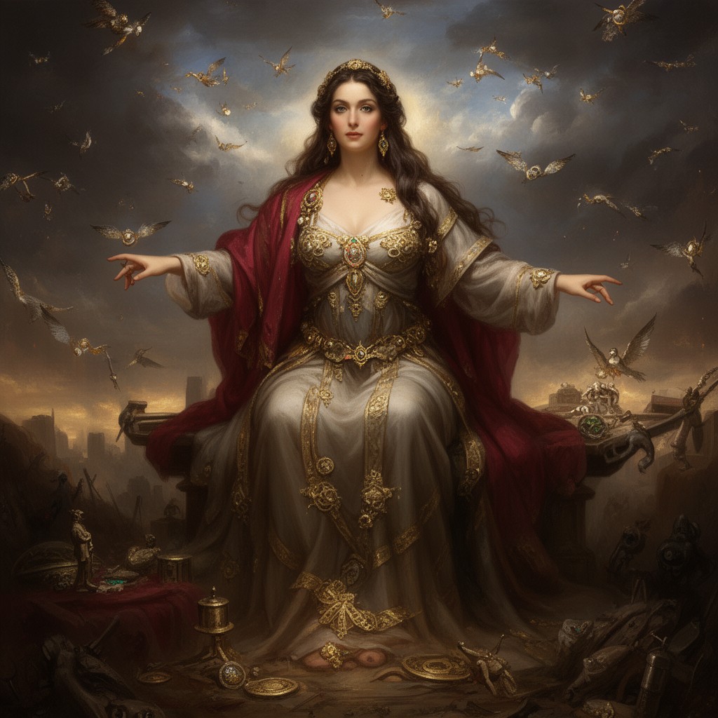 AI-generated illustration of the Whore of Babylon