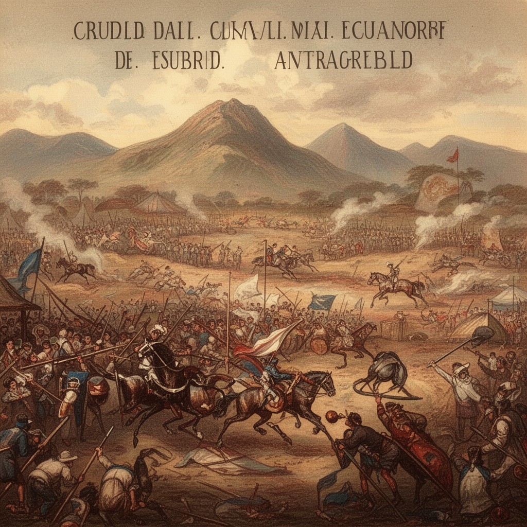 AI-generated illustration of Ecuadorian War of Independence