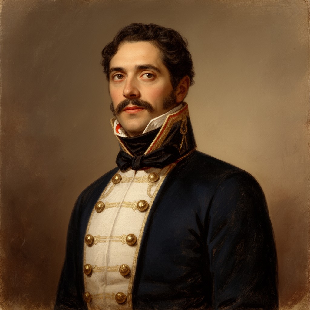 AI-generated illustration of Antonio José de Sucre