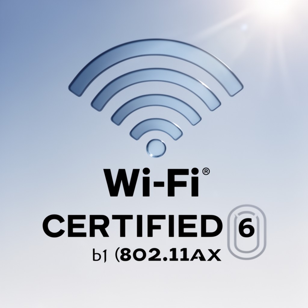 AI-generated illustration of Wi‑Fi CERTIFIED 6
