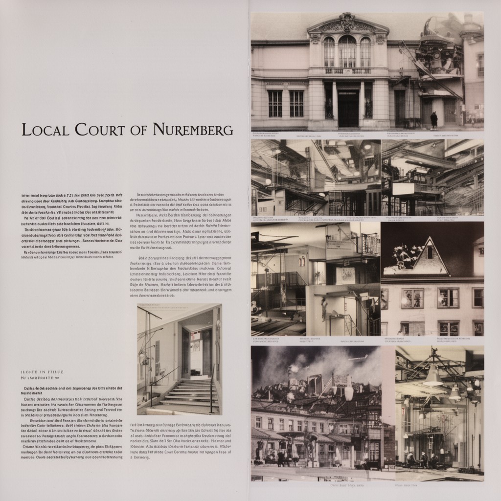 AI-generated illustration of Local Court of Nuremberg
