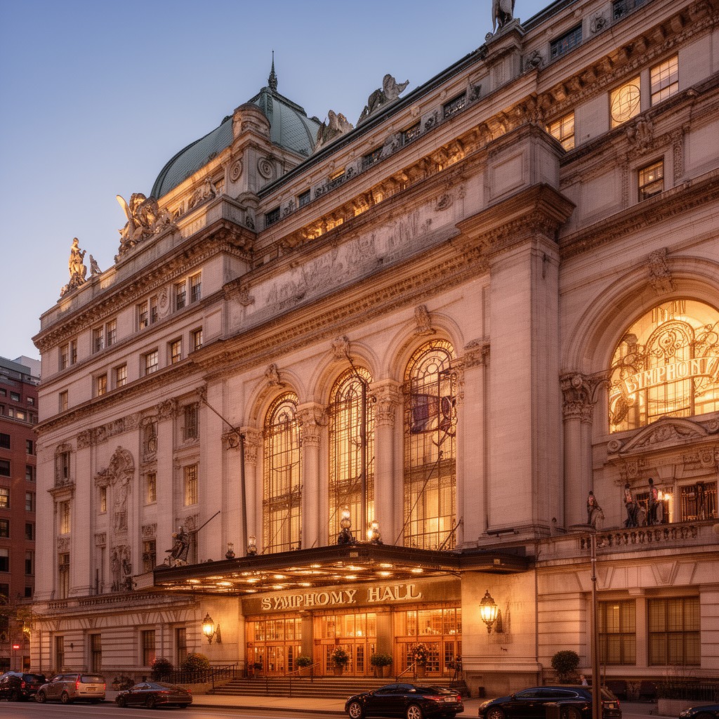 AI-generated illustration of Symphony Hall