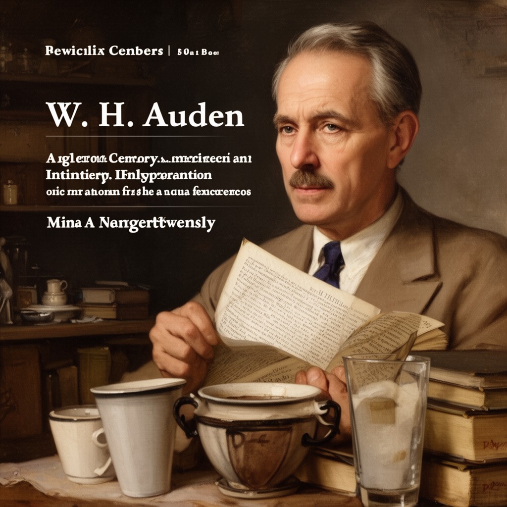 AI-generated illustration of W. H. Auden