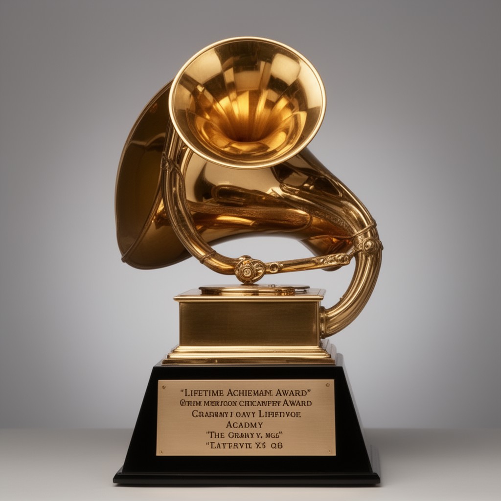 AI-generated illustration of Grammy Lifetime Achievement Award