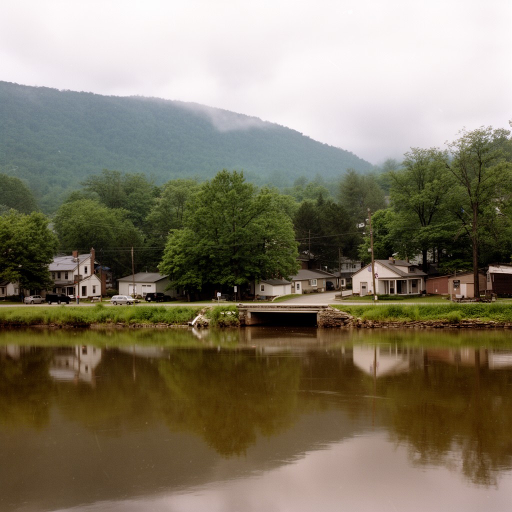 AI-generated illustration of Susquehanna, Pennsylvania, United States