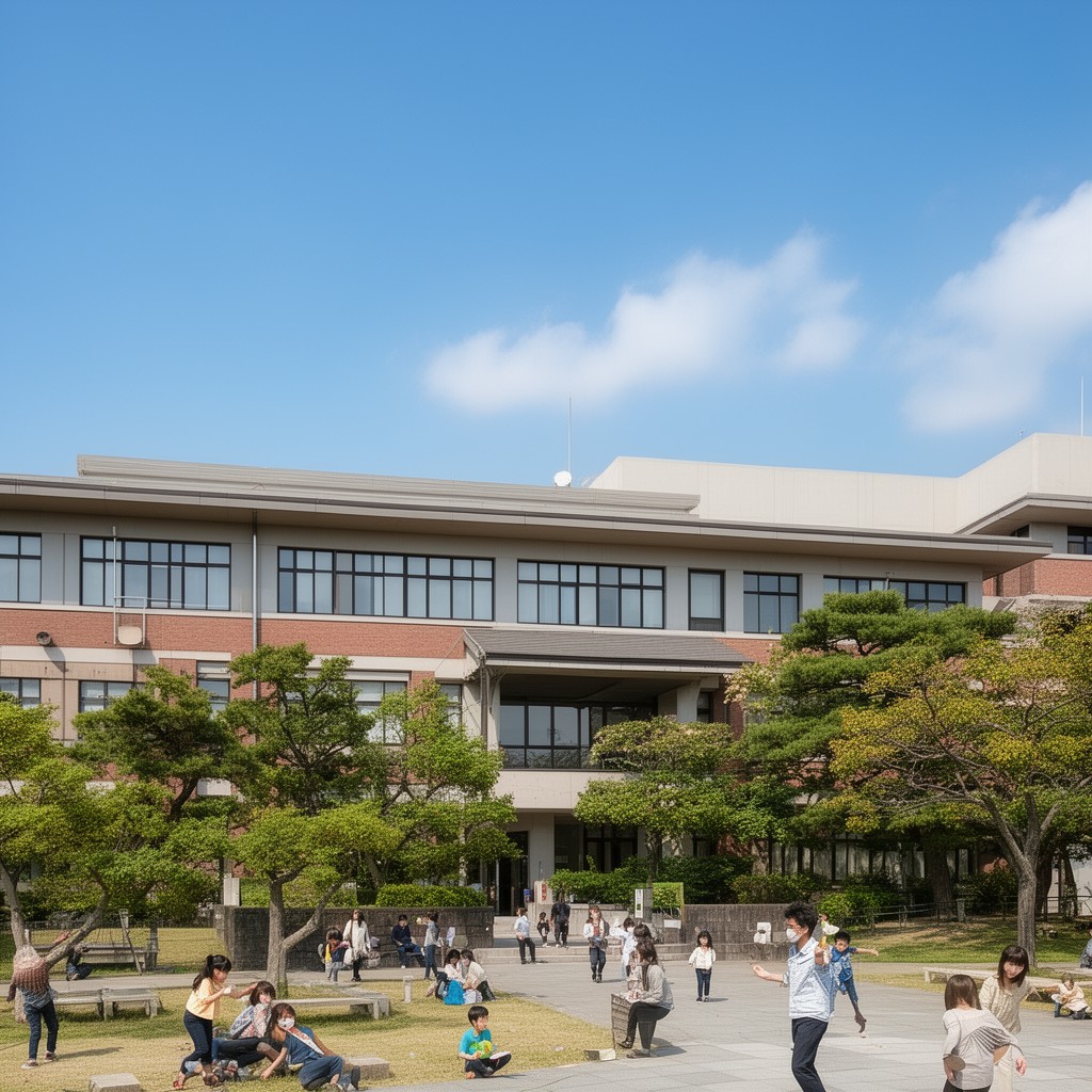 AI-generated illustration of Kobe Gakuin University