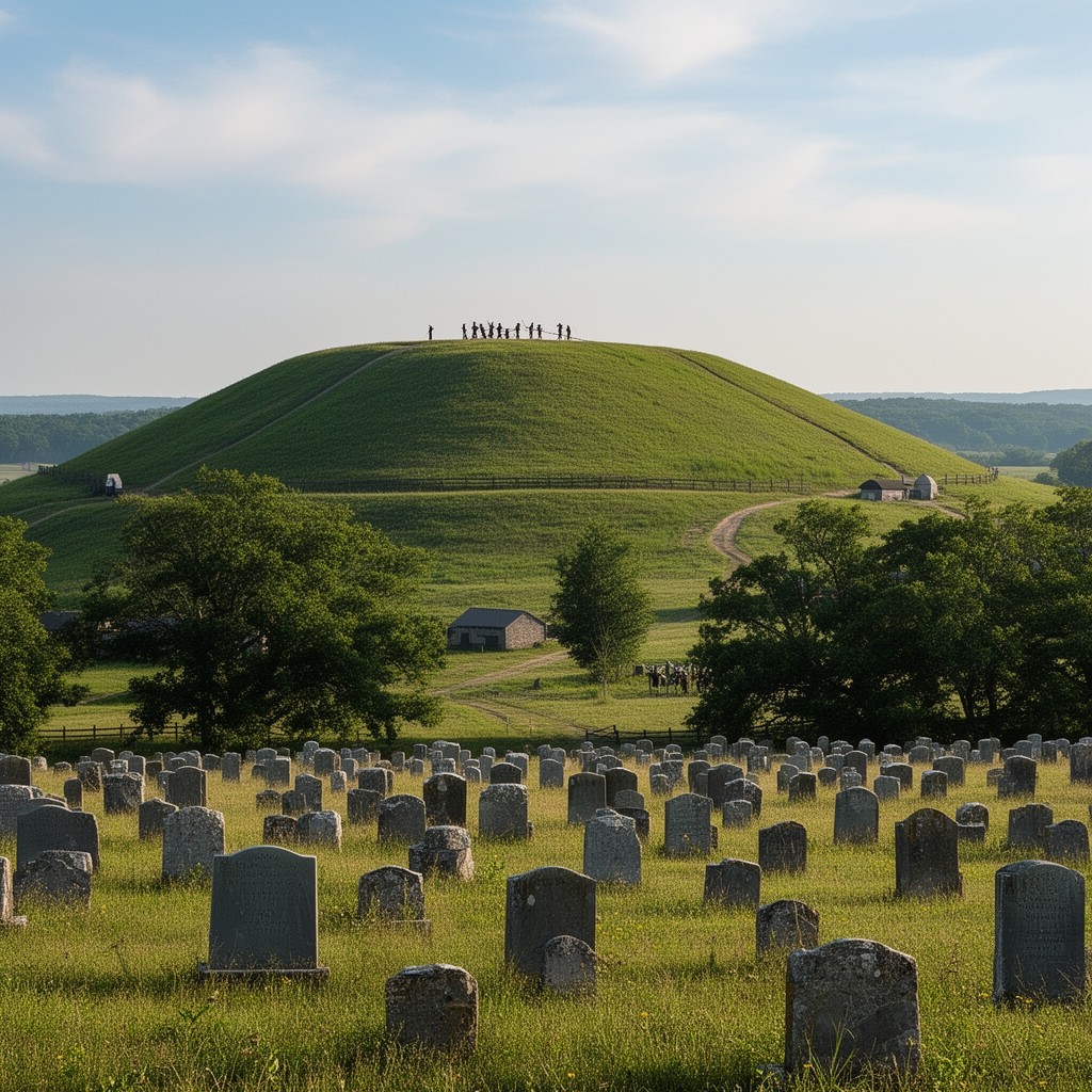 AI-generated illustration of Cemetery Hill