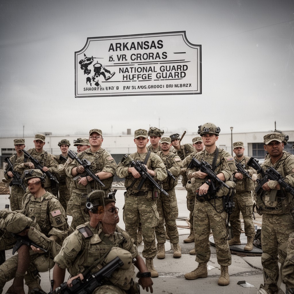 AI-generated illustration of Arkansas National Guard