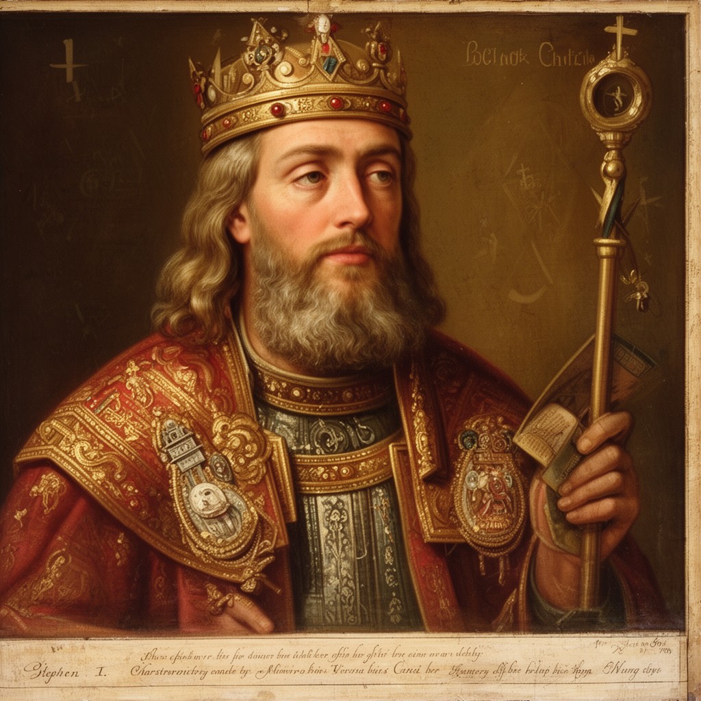AI-generated illustration of Stephen I of Hungary