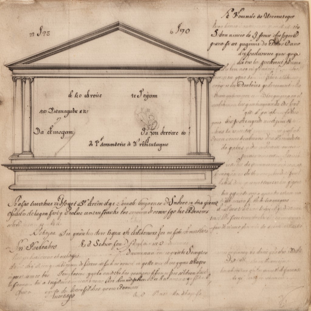 AI-generated illustration of Académie royale d’architecture