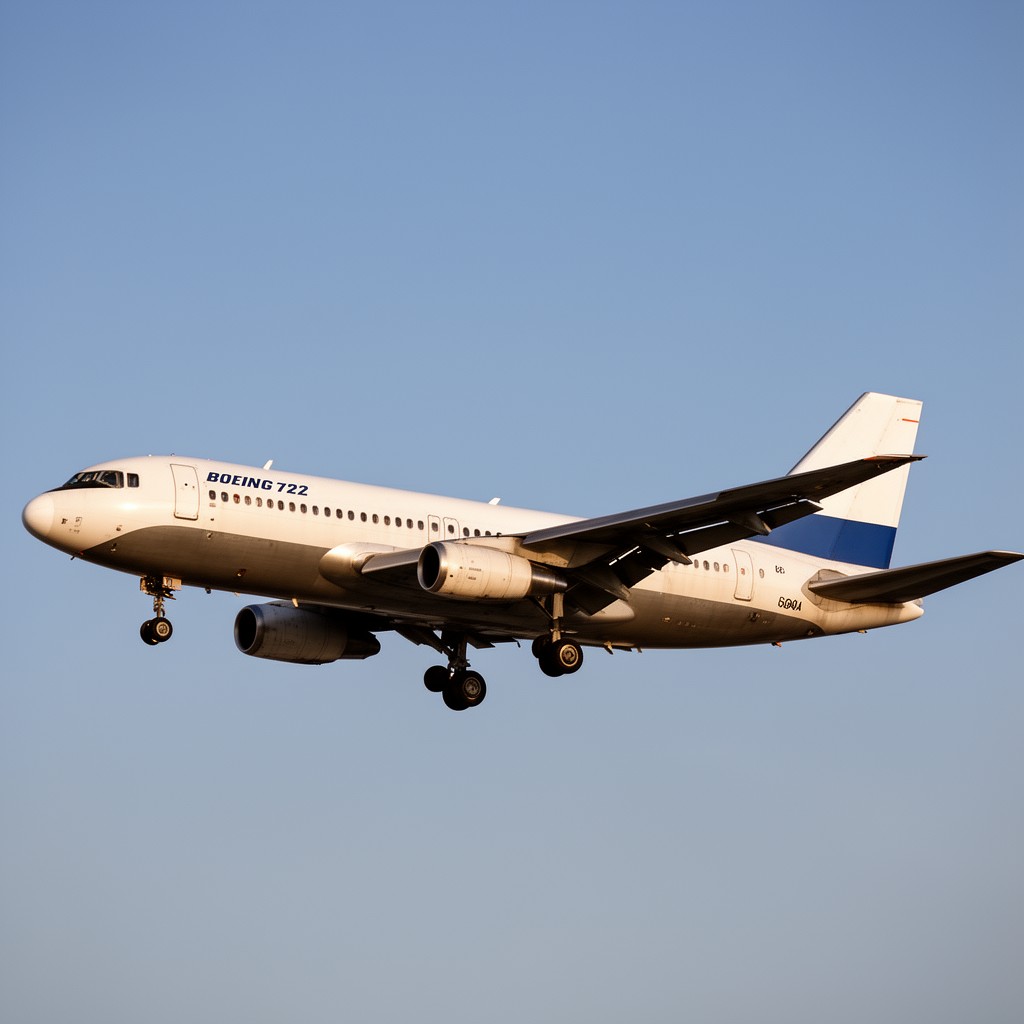 AI-generated illustration of Boeing 727